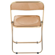 Lawrence Acrylic Folding Chair With Metal Frame - Elax Furniture