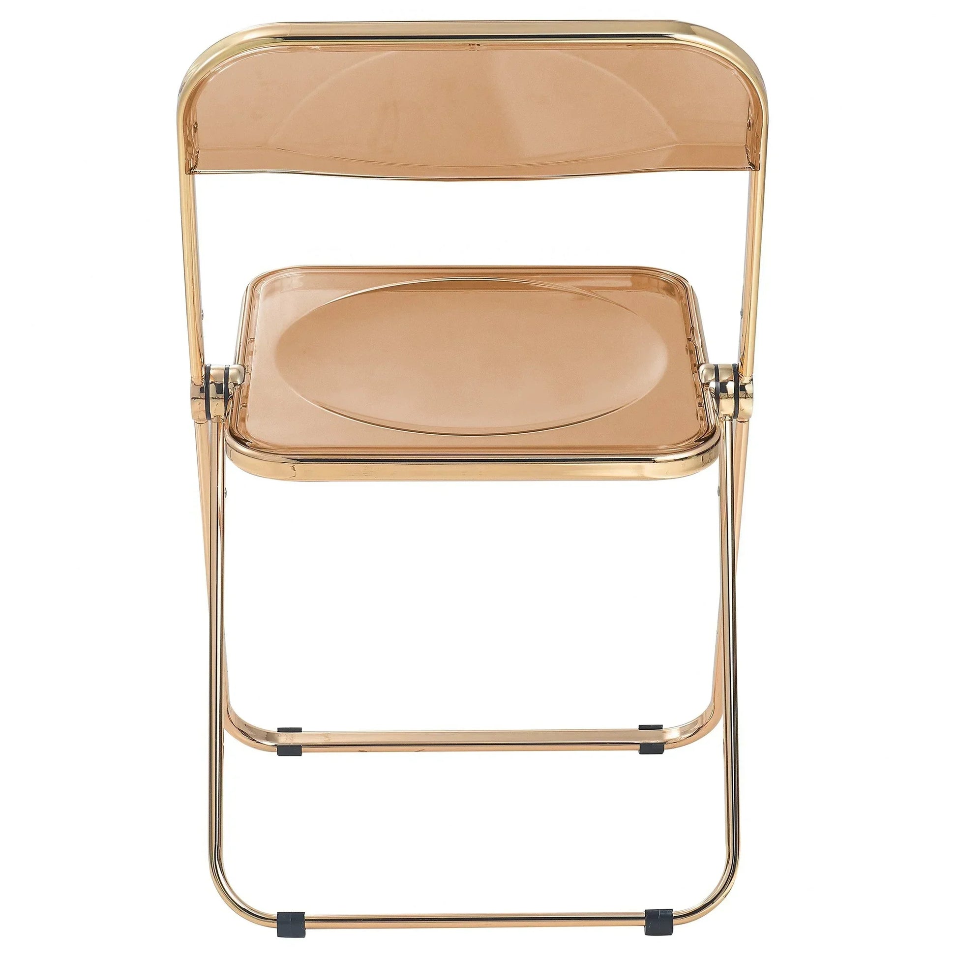 Lawrence Acrylic Folding Chair With Metal Frame - Elax Furniture