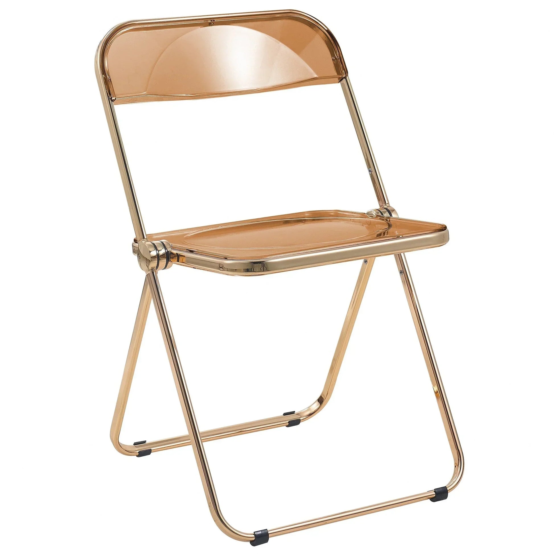Lawrence Acrylic Folding Chair With Metal Frame - Elax Furniture