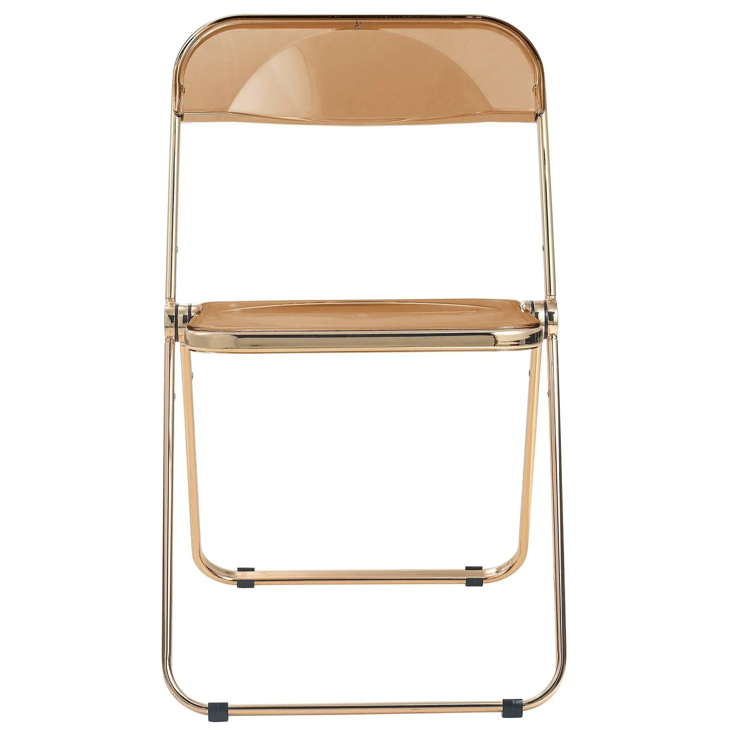 Lawrence Acrylic Folding Chair With Metal Frame - Elax Furniture