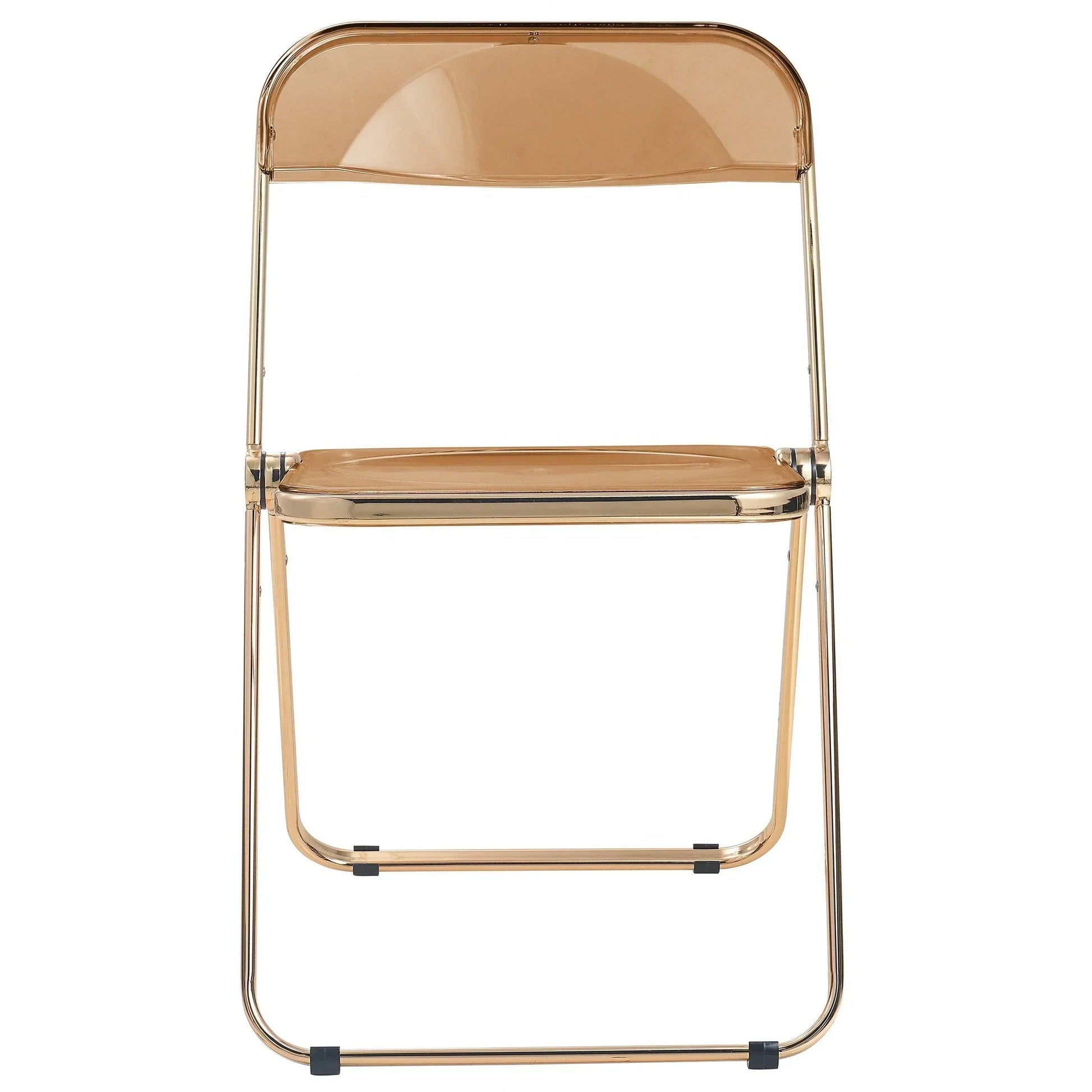 Lawrence Acrylic Folding Chair With Metal Frame - Elax Furniture