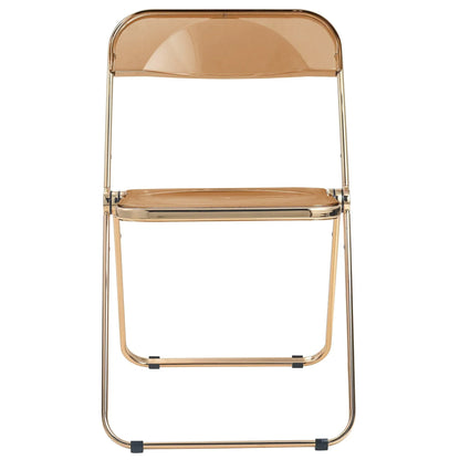 Lawrence Acrylic Folding Chair With Metal Frame - Elax Furniture