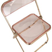 Lawrence Acrylic Folding Chair With Metal Frame - Elax Furniture