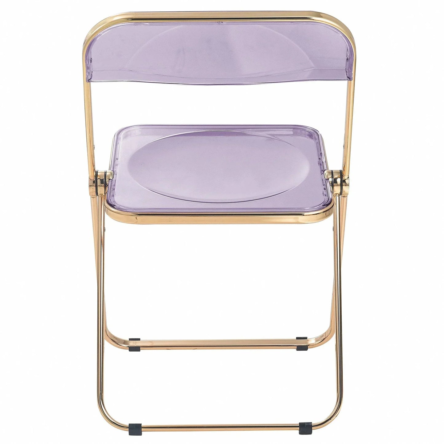 Lawrence Acrylic Folding Chair With Metal Frame - Elax Furniture