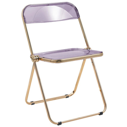 Lawrence Acrylic Folding Chair With Metal Frame - Elax Furniture