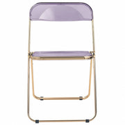 Lawrence Acrylic Folding Chair With Metal Frame - Elax Furniture