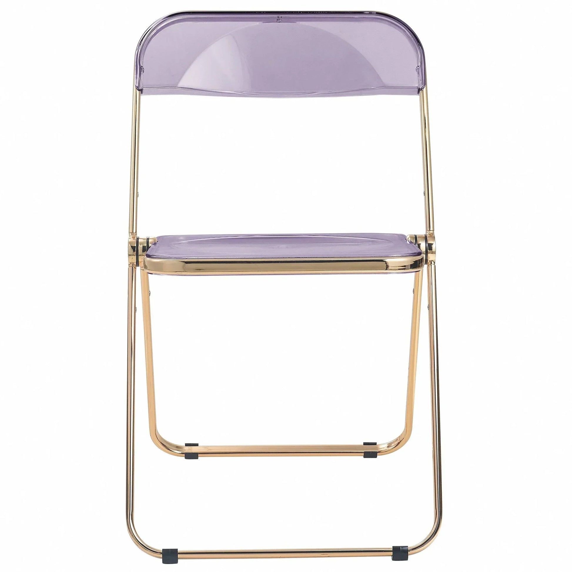Lawrence Acrylic Folding Chair With Metal Frame - Elax Furniture