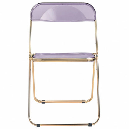 Lawrence Acrylic Folding Chair With Metal Frame - Elax Furniture