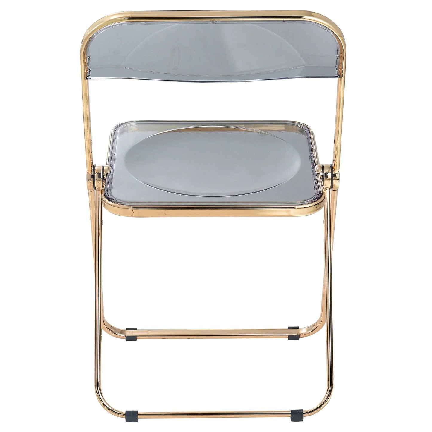 Lawrence Acrylic Folding Chair With Metal Frame - Elax Furniture