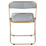 Lawrence Acrylic Folding Chair With Metal Frame - Elax Furniture