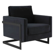 Lincoln Modern Upholstered in Fabric Single Seater Sofa With Gold/Black/White Metal Frame Velvet Gold Light Grey Sofa Leisuremod