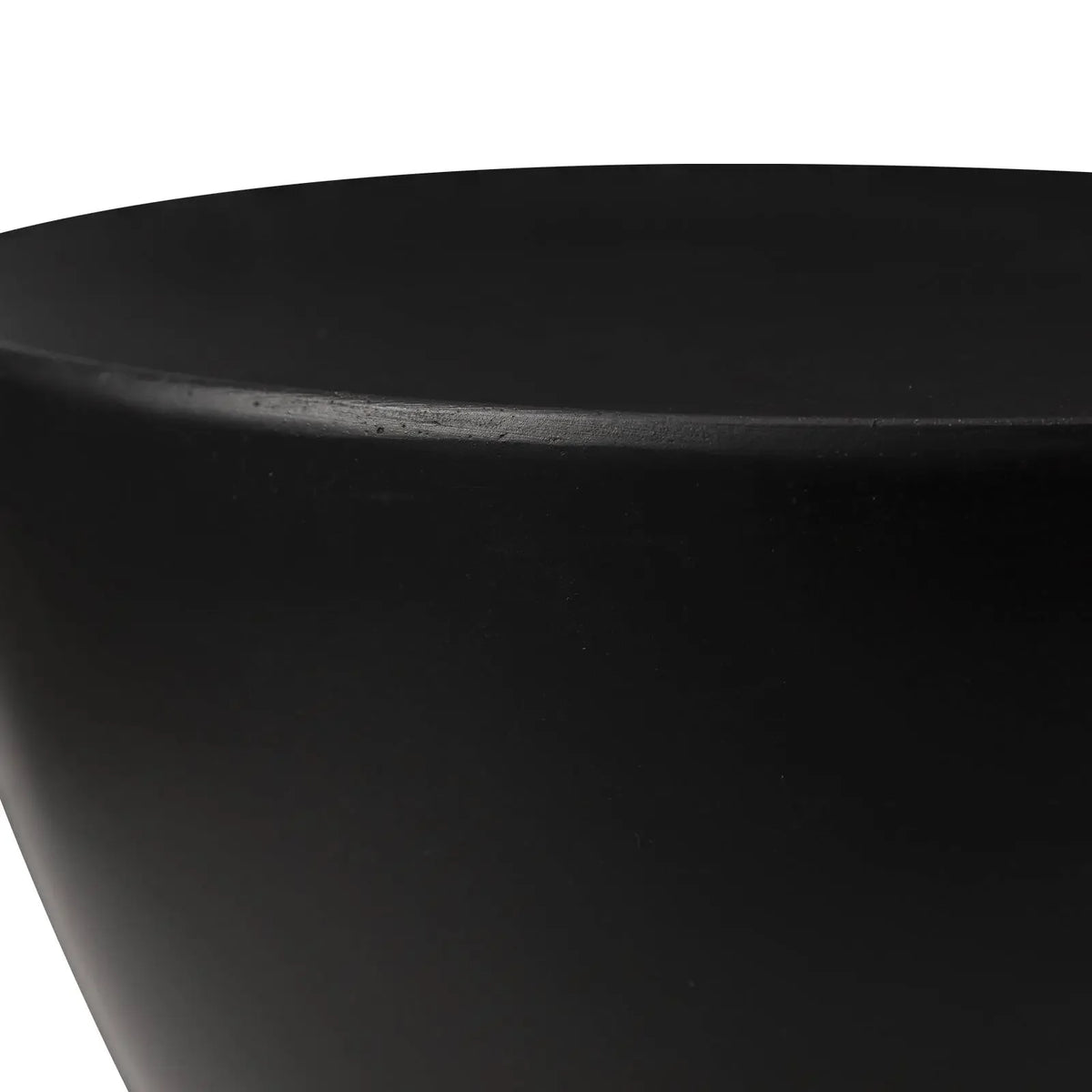 LeisureMod Loft Collection Fiberglass Outdoor Side Table in Moss Grey - Elax Furniture