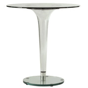 Lonia Modern Clear Glass Top Dining Table With Acrylic Base - Elax Furniture