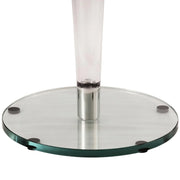 Lonia Modern Clear Glass Top Dining Table With Acrylic Base - Elax Furniture