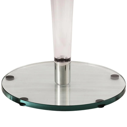 Lonia Modern Clear Glass Top Dining Table With Acrylic Base - Elax Furniture