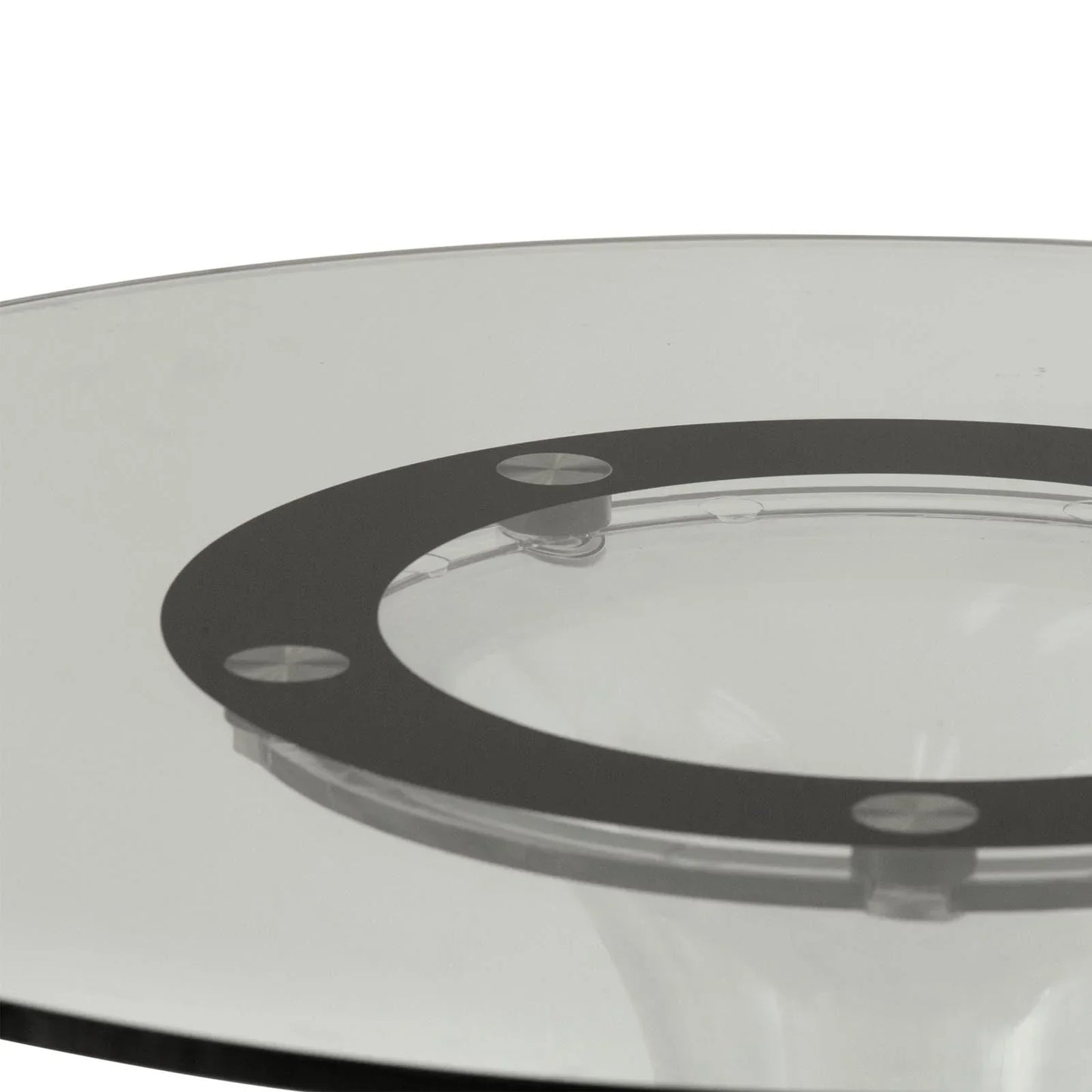 Lonia Modern Clear Glass Top Dining Table With Acrylic Base - Elax Furniture