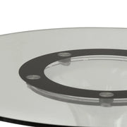Lonia Modern Clear Glass Top Dining Table With Acrylic Base - Elax Furniture
