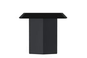 Lior Dining Table with Rectangular Glass/Sintered Stone Tabletop and Black Steel Legs - Elax Furniture