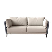 Luxify 3-Seater Leather Sofa with Stainless Steel Legs and Removable Cushions Green Sofa Leisuremod