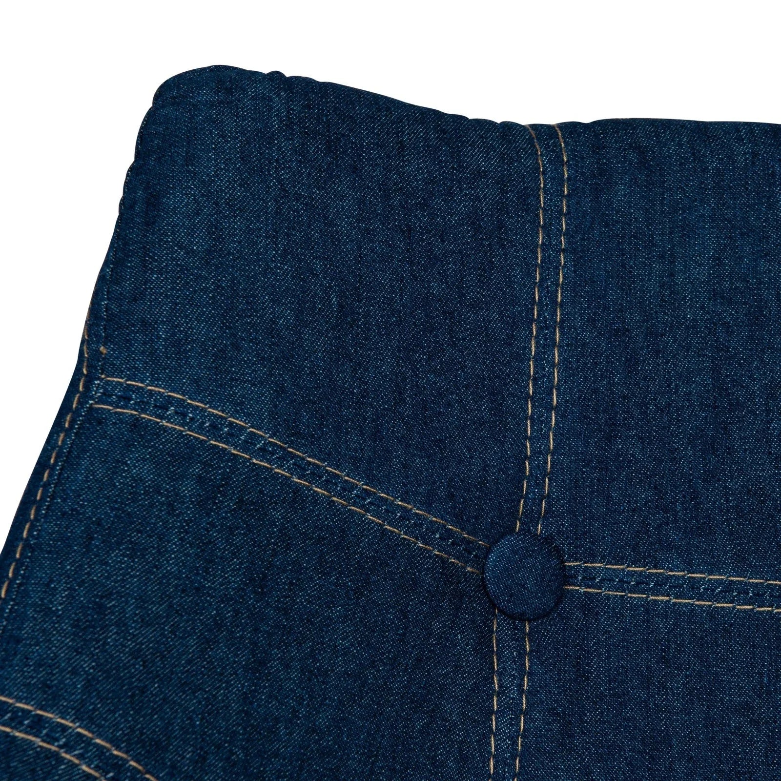 Milburn Tufted Denim Lounge Accent Chair, Set of 2 - Elax Furniture