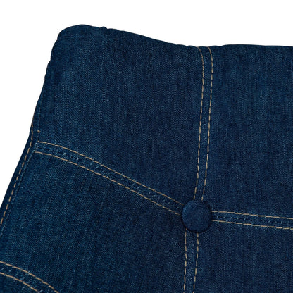 Milburn Tufted Denim Lounge Accent Chair, Set of 2 - Elax Furniture