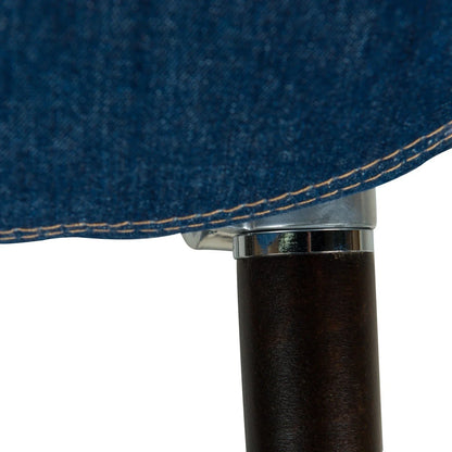 Milburn Modern Tufted Denim Lounge Accent Armchair - Elax Furniture