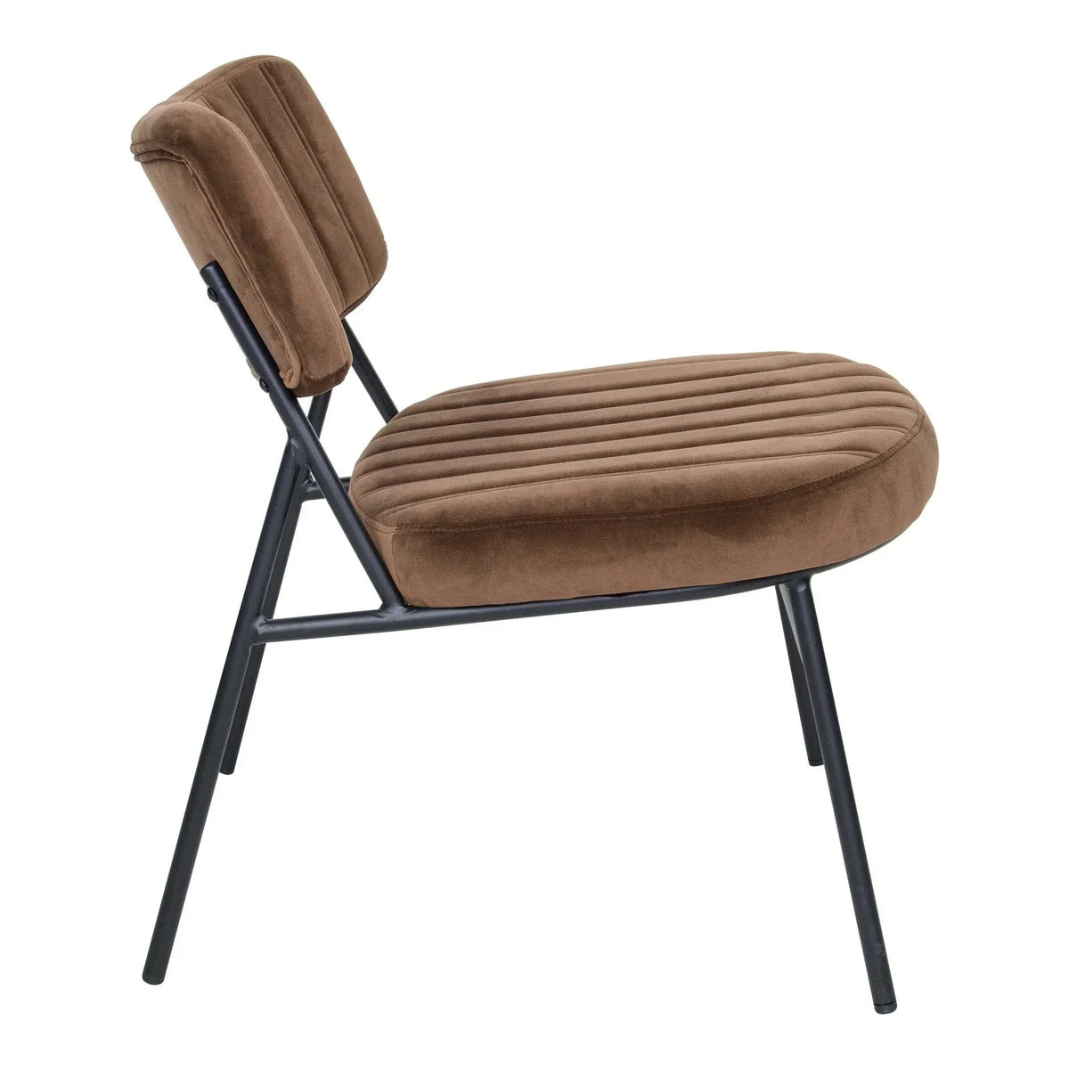 Marilane Upholstered Velvet Accent Chair With Metal Frame - Elax Furniture