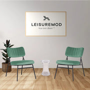 Marilane Upholstered Velvet Accent Chair With Metal Frame - Elax Furniture