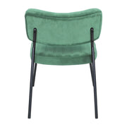 Marilane Upholstered Velvet Accent Chair With Metal Frame - Elax Furniture