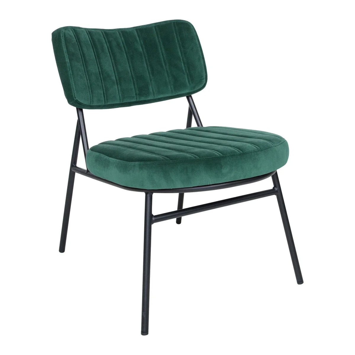 Marilane Upholstered Velvet Accent Chair With Metal Frame - Elax Furniture
