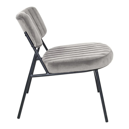 Marilane Velvet Accent Chair With Metal Frame Set of 2 - Elax Furniture