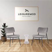Marilane Upholstered Velvet Accent Chair With Metal Frame - Elax Furniture