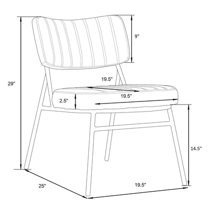Marilane Upholstered Velvet Accent Chair With Metal Frame - Elax Furniture