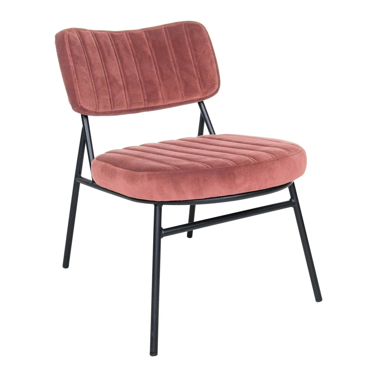 Marilane Upholstered Velvet Accent Chair With Metal Frame - Elax Furniture
