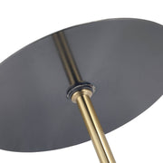 Malta Round Side Table Modern Accent End Table with Stainless Steel Pedestal Base Black Side Table LeisureMod