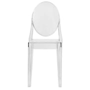 Marion Modern Transparent Acrylic Dining Chair Clear Dining Chair Leisuremod