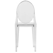 Marion Modern Transparent Acrylic Dining Chair Clear Dining Chair Leisuremod