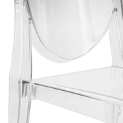 Marion Modern Transparent Acrylic Dining Chair Clear Dining Chair Leisuremod