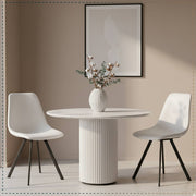 Markley Leather Dining Chair With Black/Gold Metal Legs Black White Dining Chair Leisuremod