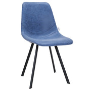 Markley Leather Dining Chair With Black/Gold Metal Legs Black Peacock Blue Dining Chair Leisuremod