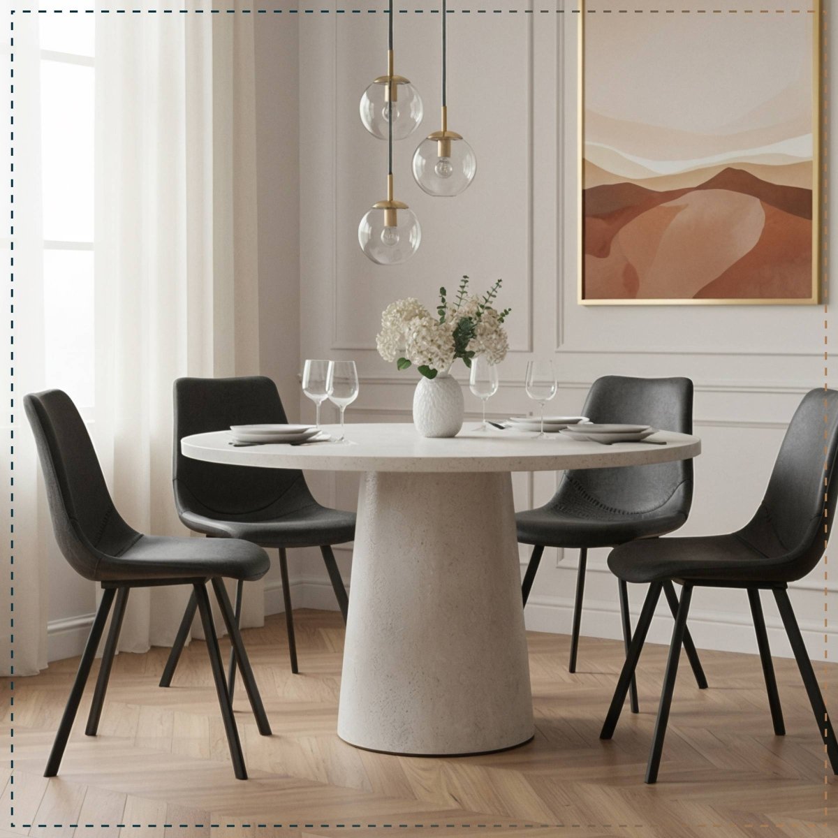 Markley Leather Dining Chair With Black/Gold Metal Legs Black Charcoal Black Dining Chair Leisuremod