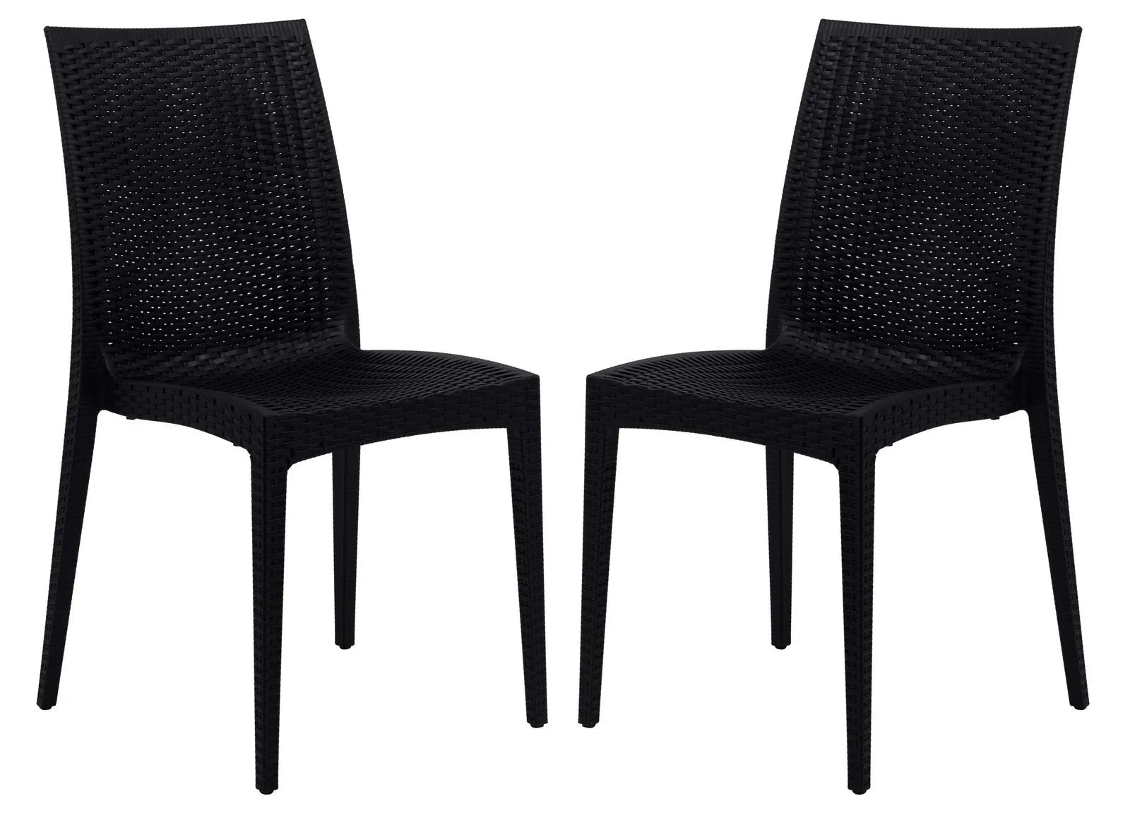 Mace Patio Outdoor Dining Chair with Weave Design in Polypropylene Set of 2 - Elax Furniture