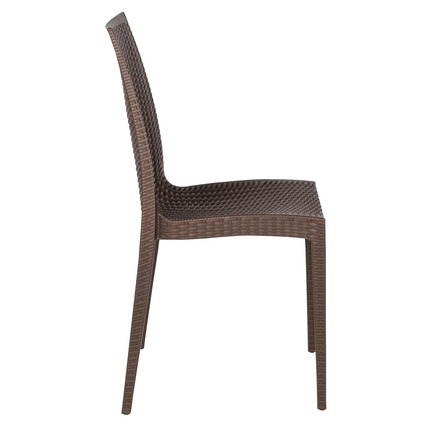 Mace Patio Outdoor Dining Chair with Weave Design in Polypropylene Set of 2 - Elax Furniture