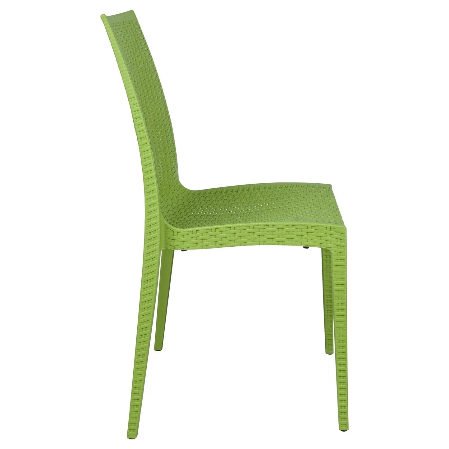 Mace Patio Outdoor Dining Chair with Weave Design in Polypropylene Set of 4 - Elax Furniture