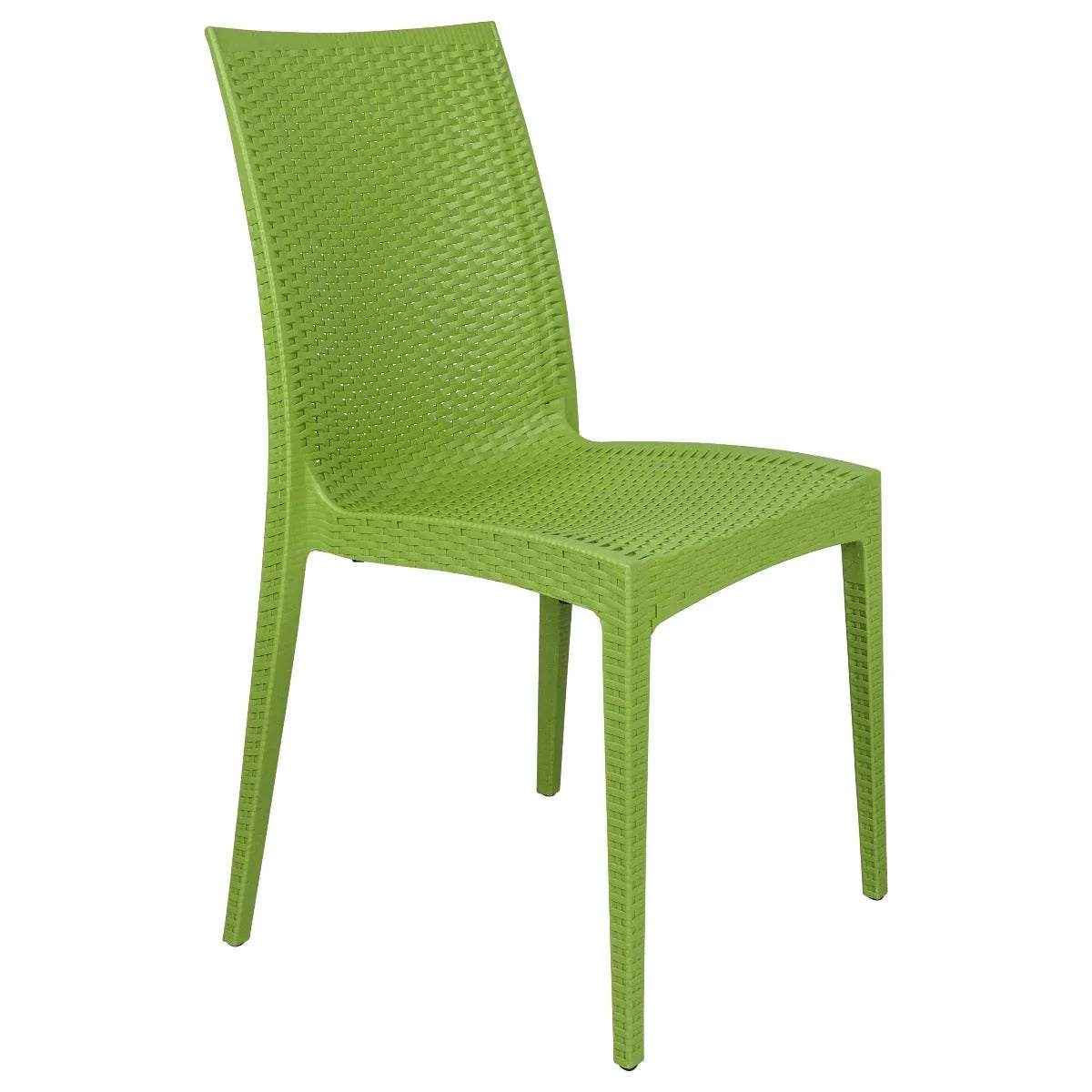 Mace Patio Outdoor Dining Chair with Weave Design in Polypropylene Set of 4 - Elax Furniture