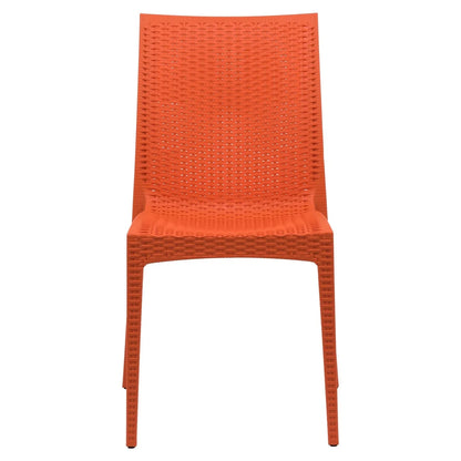 Mace Patio Outdoor Dining Chair with Weave Design in Polypropylene Set of 2 - Elax Furniture
