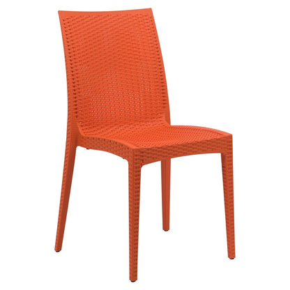Mace Patio Outdoor Dining Chair with Weave Design in Polypropylene - Elax Furniture