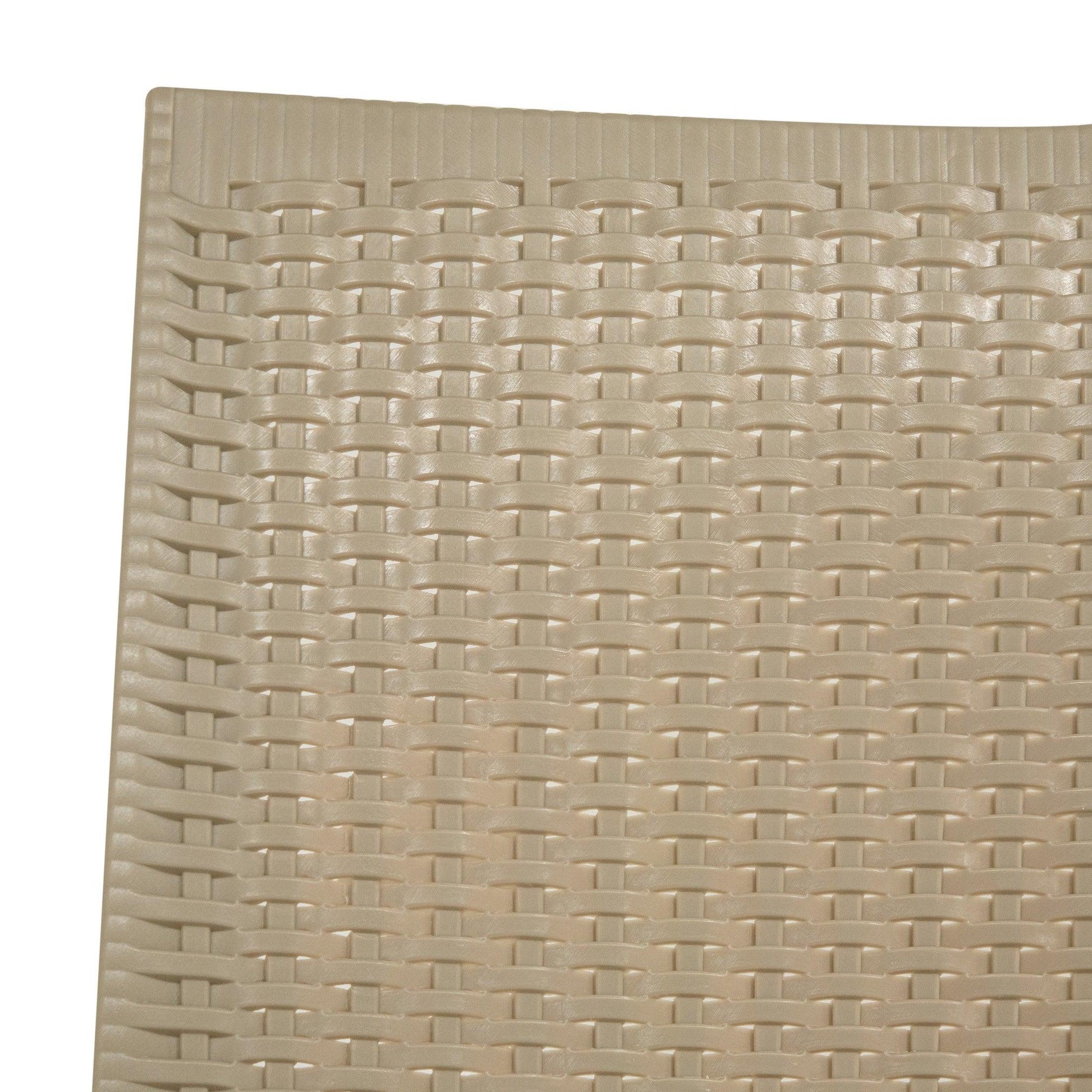 Mace Patio Outdoor Dining Chair with Weave Design in Polypropylene Set of 4 - Elax Furniture