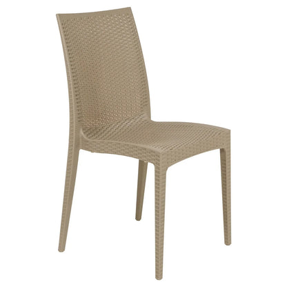 Mace Patio Outdoor Dining Chair with Weave Design in Polypropylene - Elax Furniture
