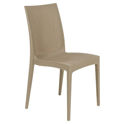 Mace Patio Outdoor Dining Chair with Weave Design in Polypropylene - Elax Furniture